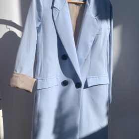 کت آستر دار آّبی